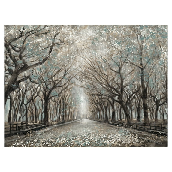 Masterpiece Art Gallery Momentary Quiet Platinum Park Trees by Frank Parson Canvas Art Print 30" x 40"