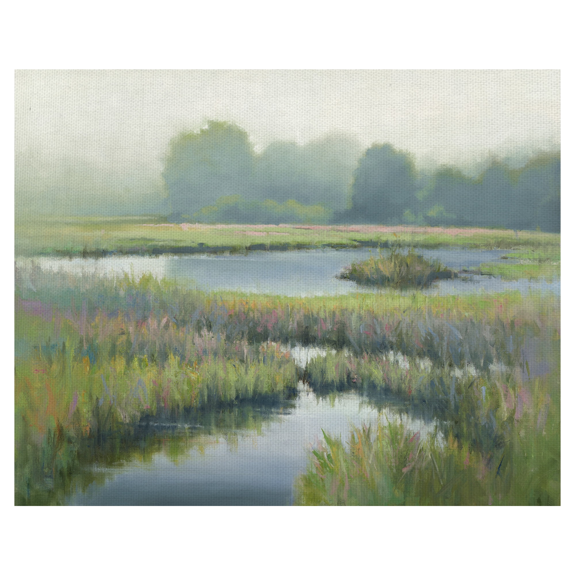 Masterpiece Art Gallery Morning At Edmund's Marsh By David Marty Canvas Art Print 22" x 28"