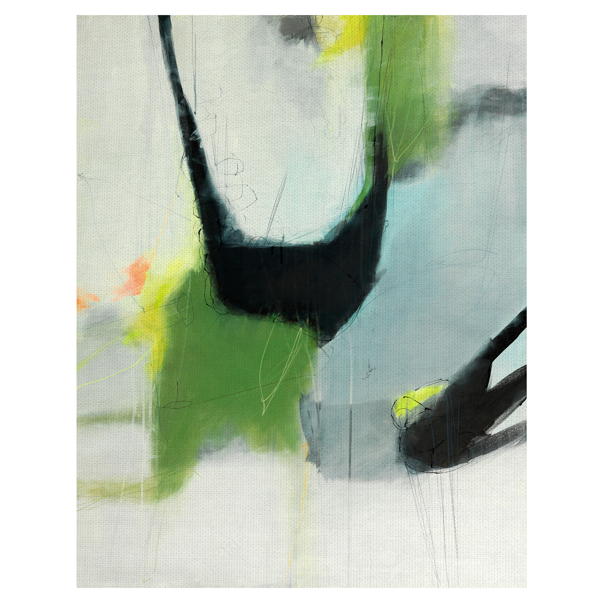 Masterpiece Art Gallery On The Edge Abstract By Sidsel Brix Canvas Art Print 22" x 28"
