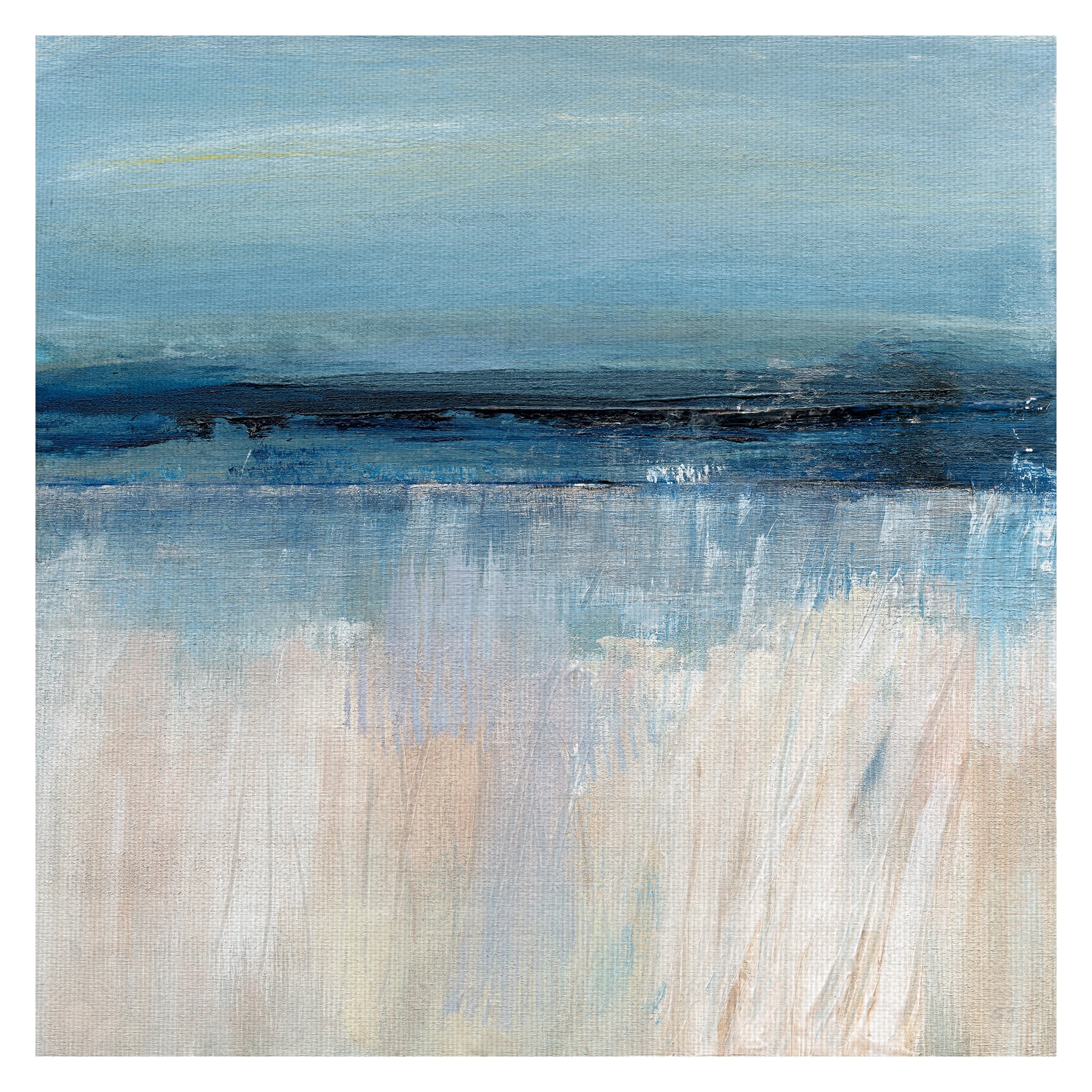 Masterpiece Art Gallery Skyline Abstract Blue By Nan Canvas
