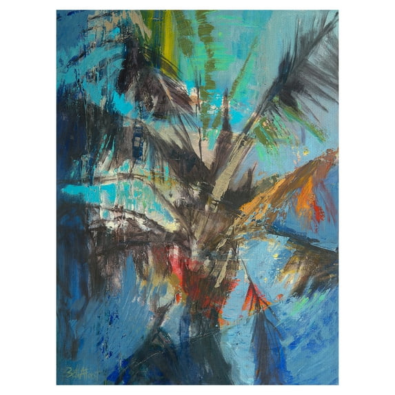 Masterpiece Art Gallery Palm Sunday Tree By Beth Forst Canvas Art Print 30" x 40"