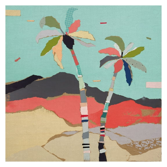 Masterpiece Art Gallery Palm Views 1 By Stefano Altamura Canvas Art Print 35" x 35"