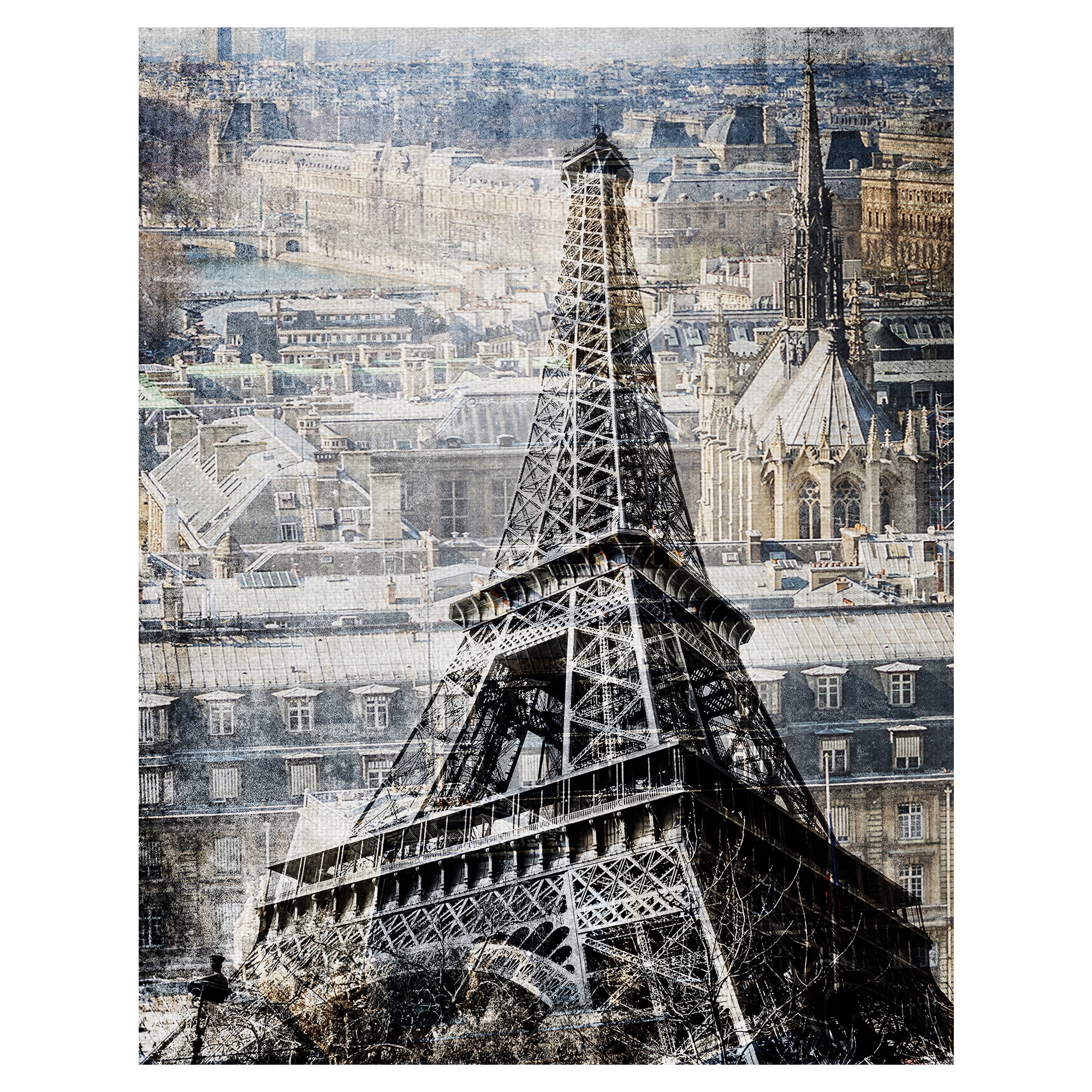 Masterpiece Art Gallery Paris Eiffel Tower By The Studio Canvas Art Print 22" x 28"