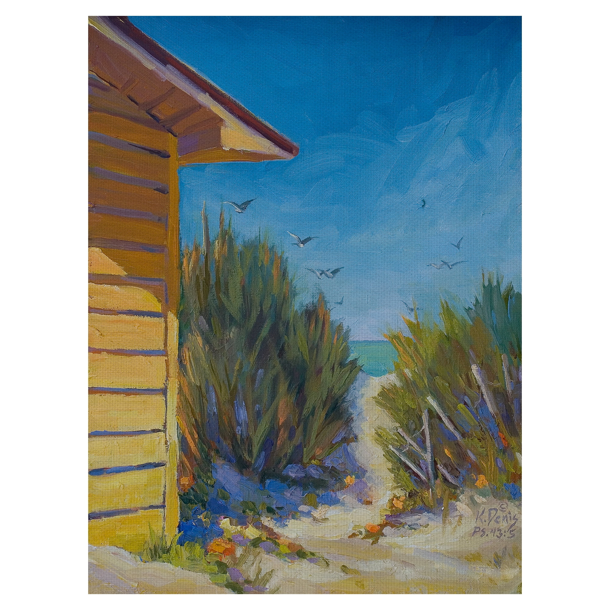 Masterpiece Art Gallery Perfect View Ocean By Kathleen Denis Canvas Art Print 18" x 24"