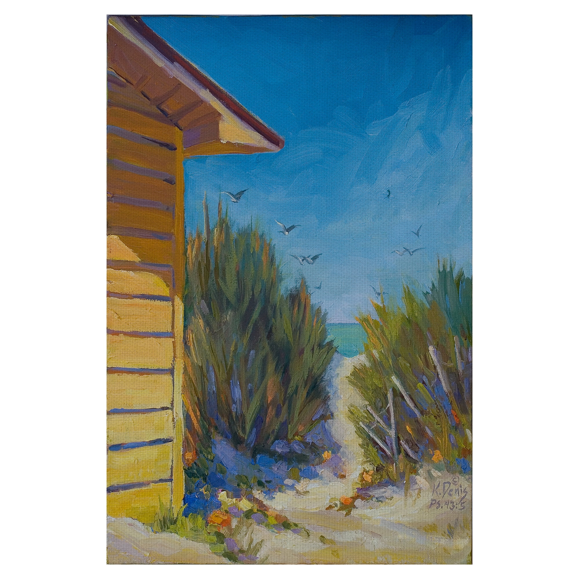 Masterpiece Art Gallery Perfect View Ocean By Kathleen Denis Canvas Art Print 24" x 36"