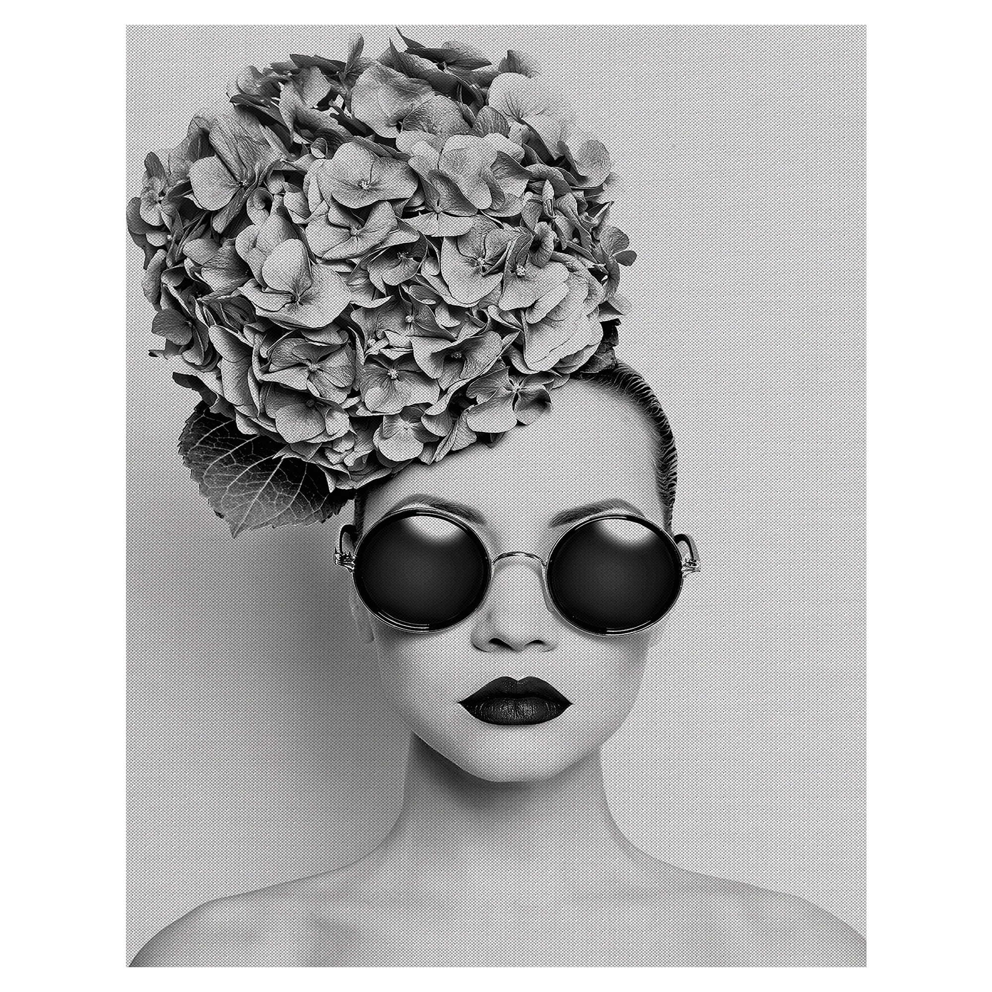 Masterpiece Art Gallery Petunia In Sunglasses Portrait by Incada Canvas Art Print 22" x 28"