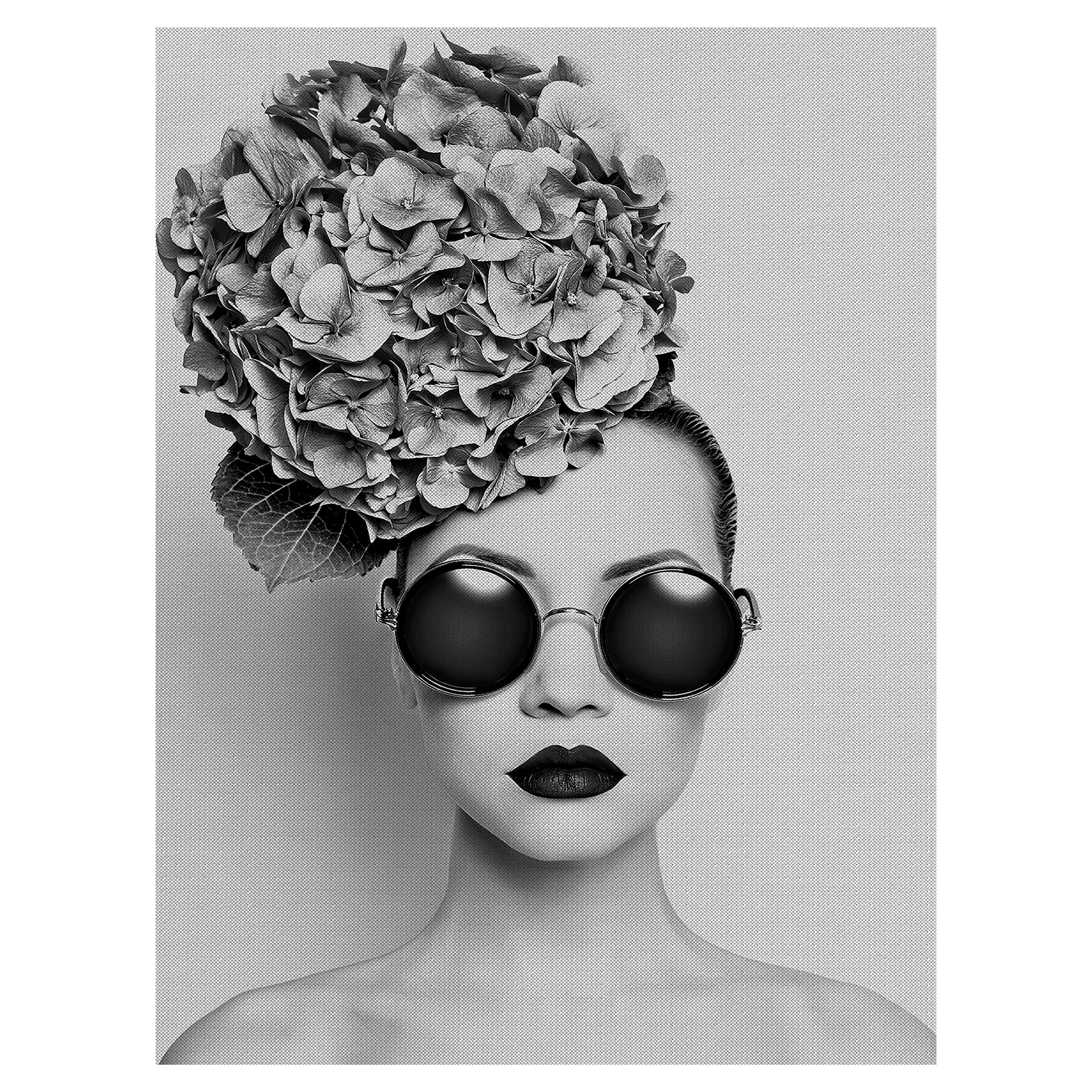 Masterpiece Art Gallery Petunia In Sunglasses Portrait by Incada Canvas Art Print 30" x 40"