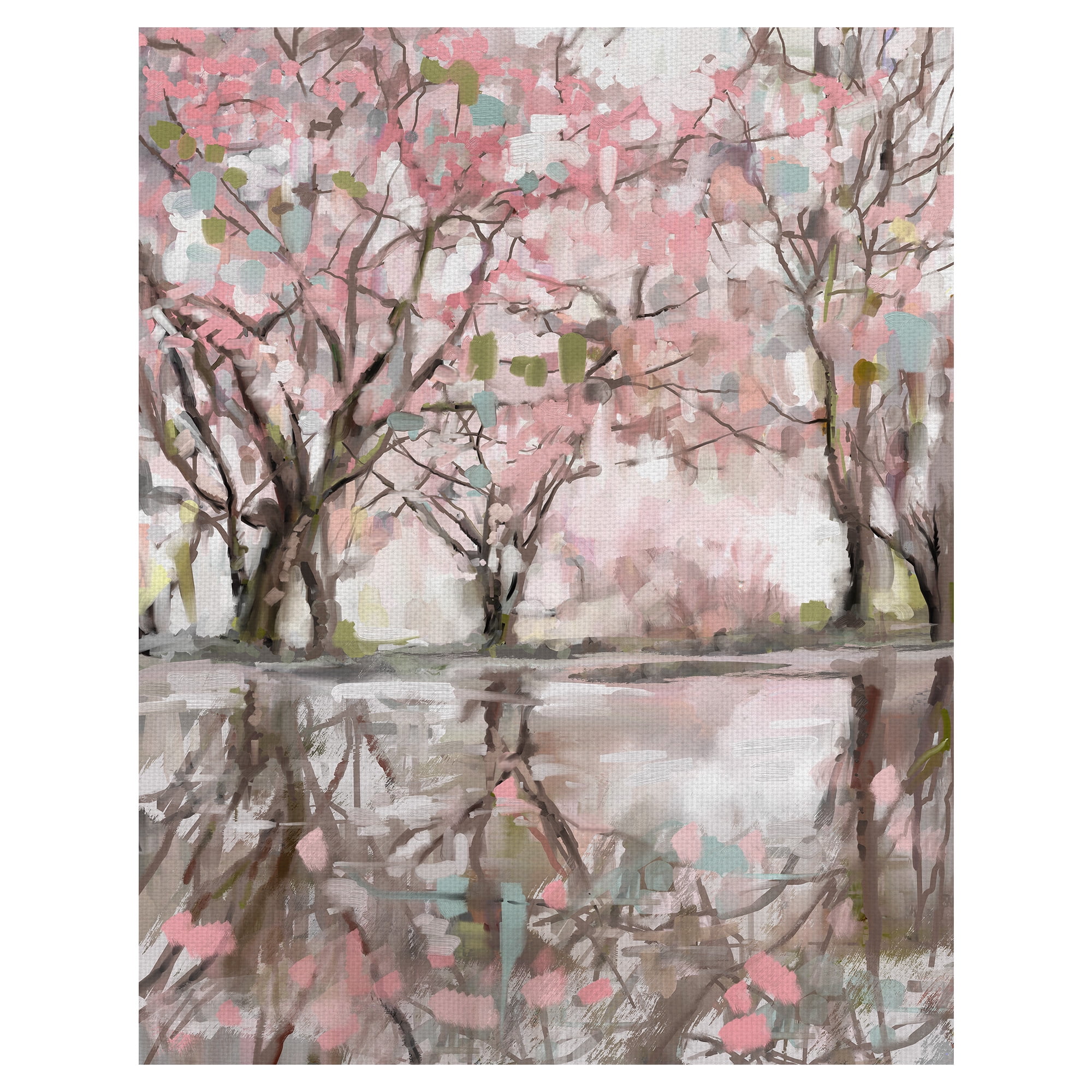 アートポスター　OAK　Art Frame　Pink × Overlap Pink Clouds & Birds - Framed Print – Samara Dawn Art