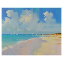 Masterpiece Art Gallery Playa 8 Beach View by Alex Hook Krioutchkov Canvas Art Print 22" x 28"