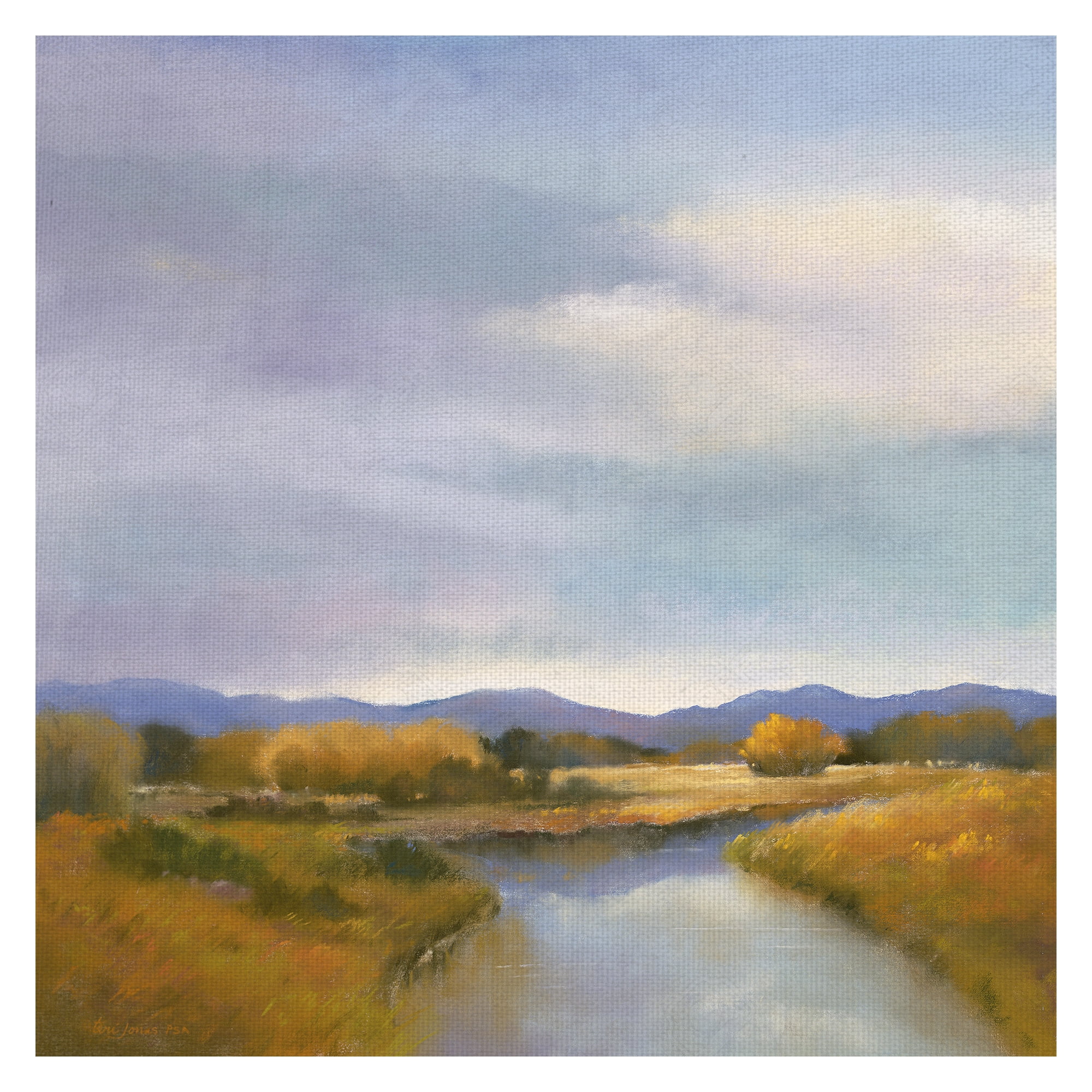 Masterpiece Art Gallery Riverside By Teri Jonas Canvas Art Print 30" x 30"