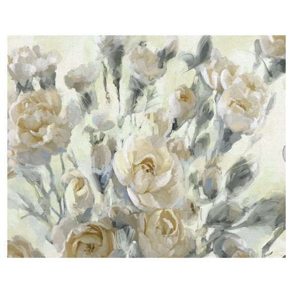Masterpiece Art Gallery Rose Garden Golds By Studio Arts Canvas Art Print 22" x 28"