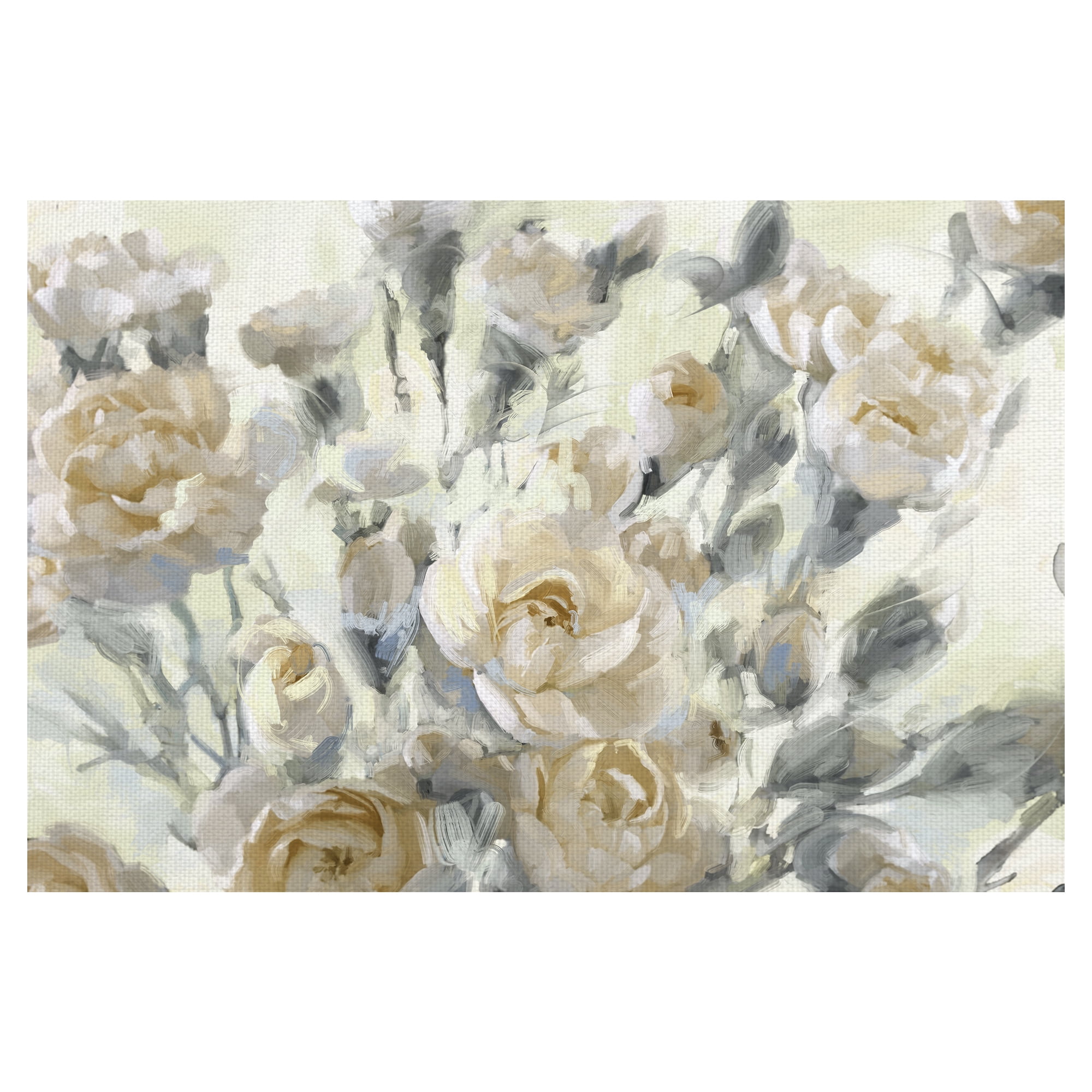 Masterpiece Art Gallery Rose Garden Golds By Studio Arts Canvas Art Print 24" x 36"