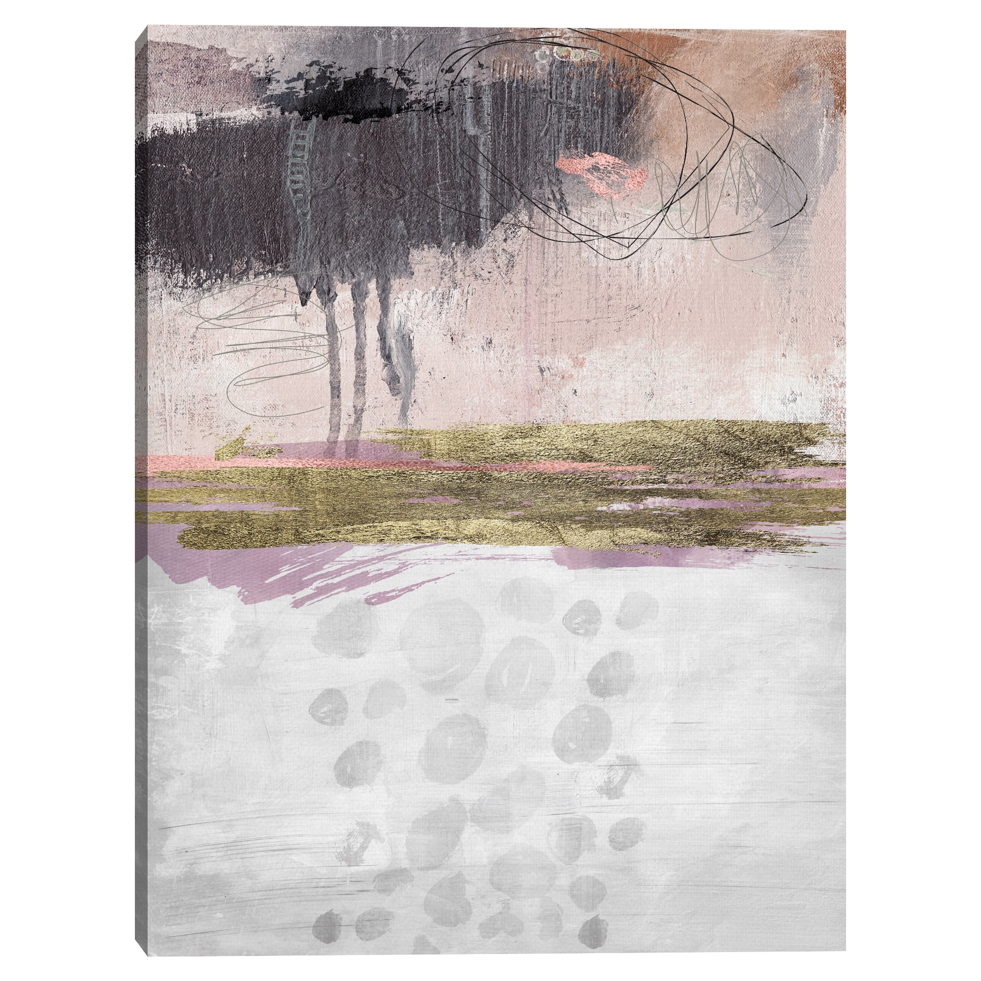 Masterpiece Art Gallery Rosey Abstract Canvas Art Print, 30" x 40", by Nikki Chu
