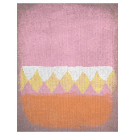 Masterpiece Art Gallery Royale Pink Abstract By Belle Maison Canvas Art Print 22" x 28"