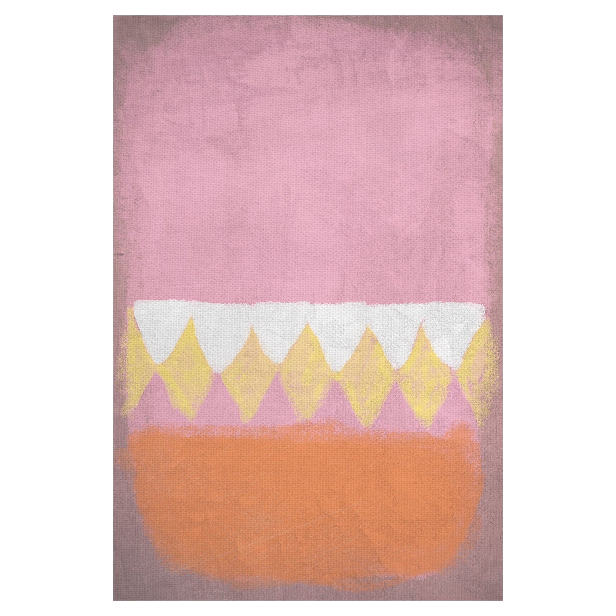 Masterpiece Art Gallery Royale Pink Abstract By Belle Maison Canvas Art Print 24" x 36"