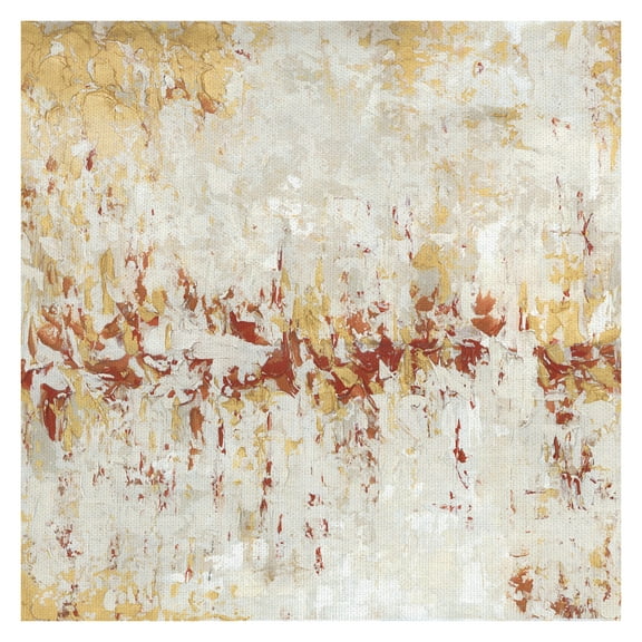 Masterpiece Art Gallery Rustic Neutrality Abstract By Willowbrook Fine Art Canvas Art Print 24" x 24"