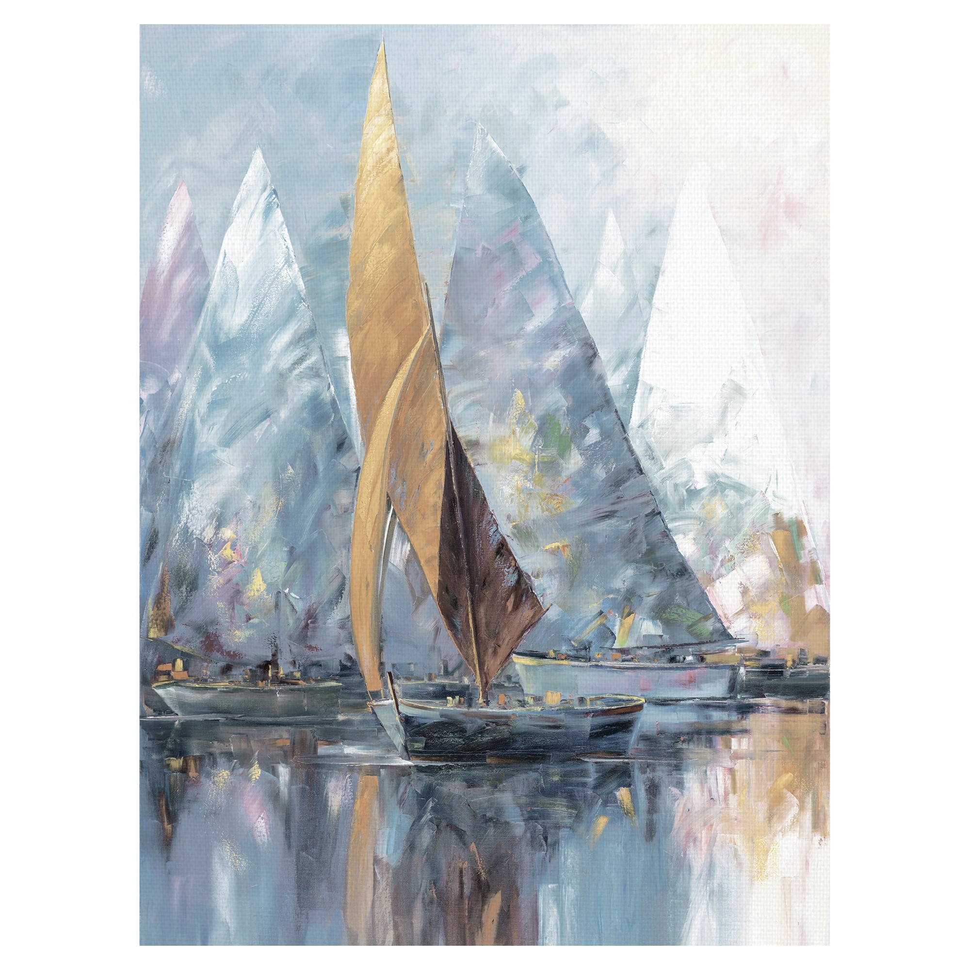 Masterpiece Art Gallery Sail Boats Light by Edward Park Canvas Art Print