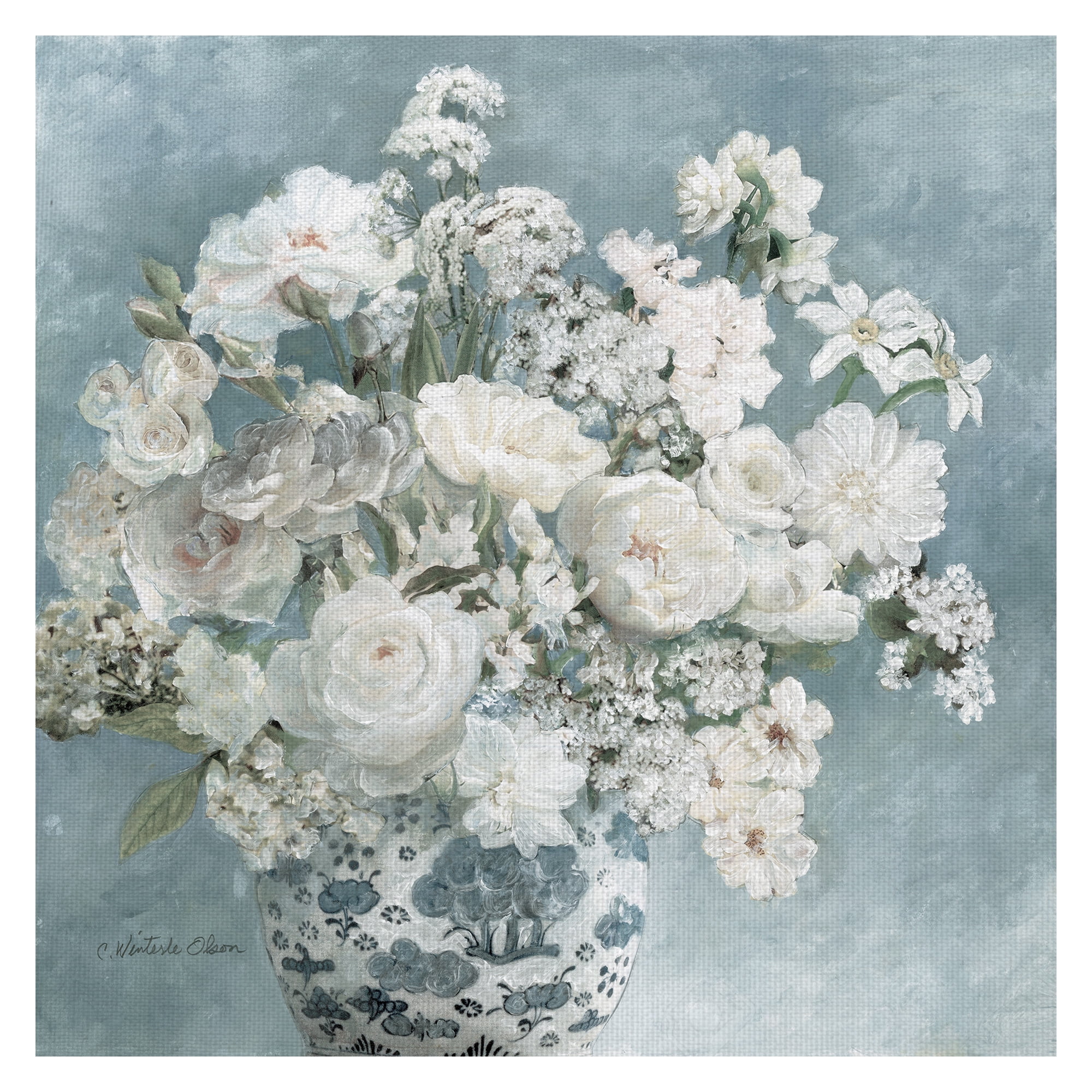 Masterpiece Art Gallery Savannah's Garden I Soft Flowers By Charlene Olsen Canvas Art Print30" x