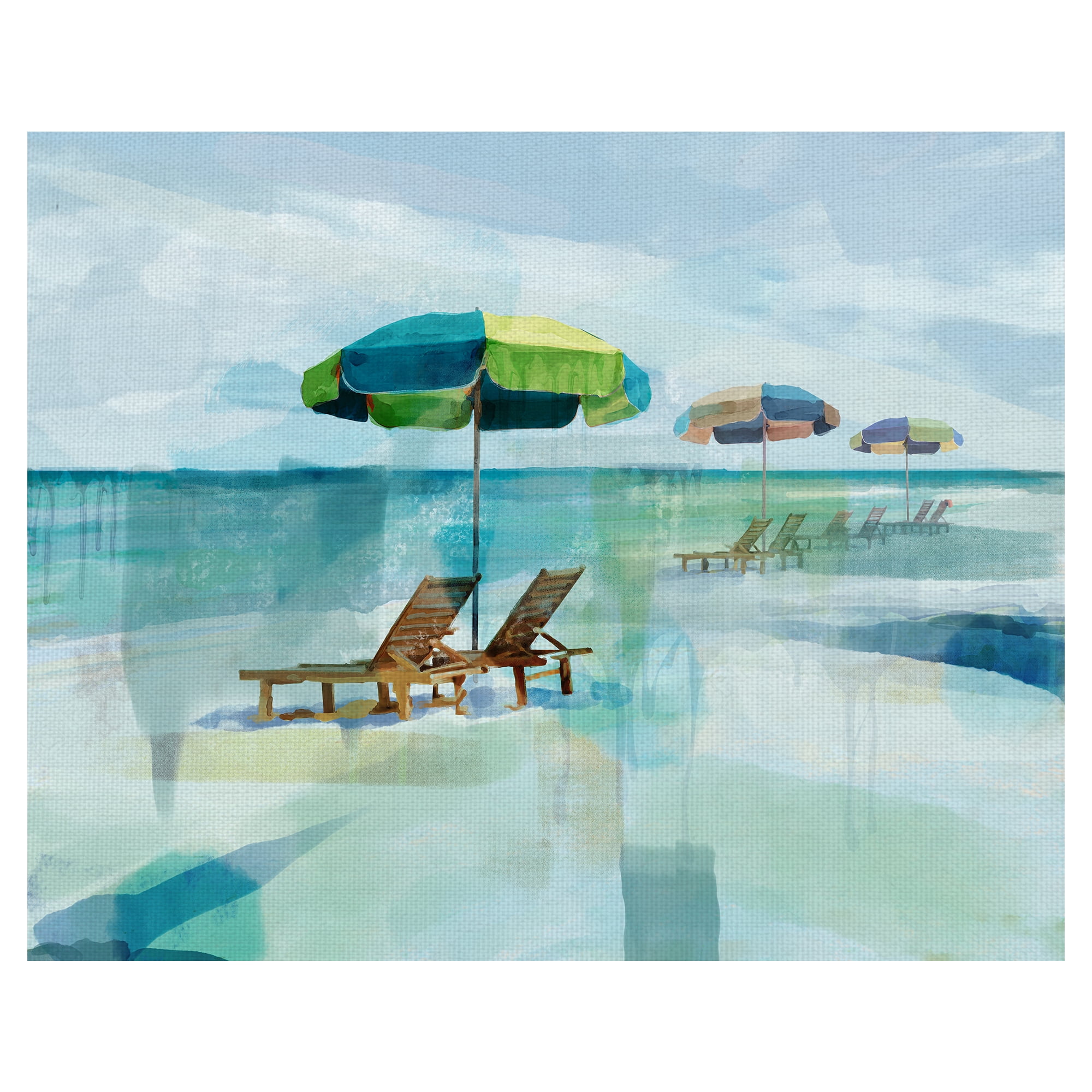 Masterpiece Art Gallery Seaside Morning By Studio Arts Canvas Art Print 22" x 28"