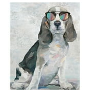 Masterpiece Art Gallery Shady Pups IV Dogs In Sunglasses By Studio Arts Canvas Art Print 22" x 28"
