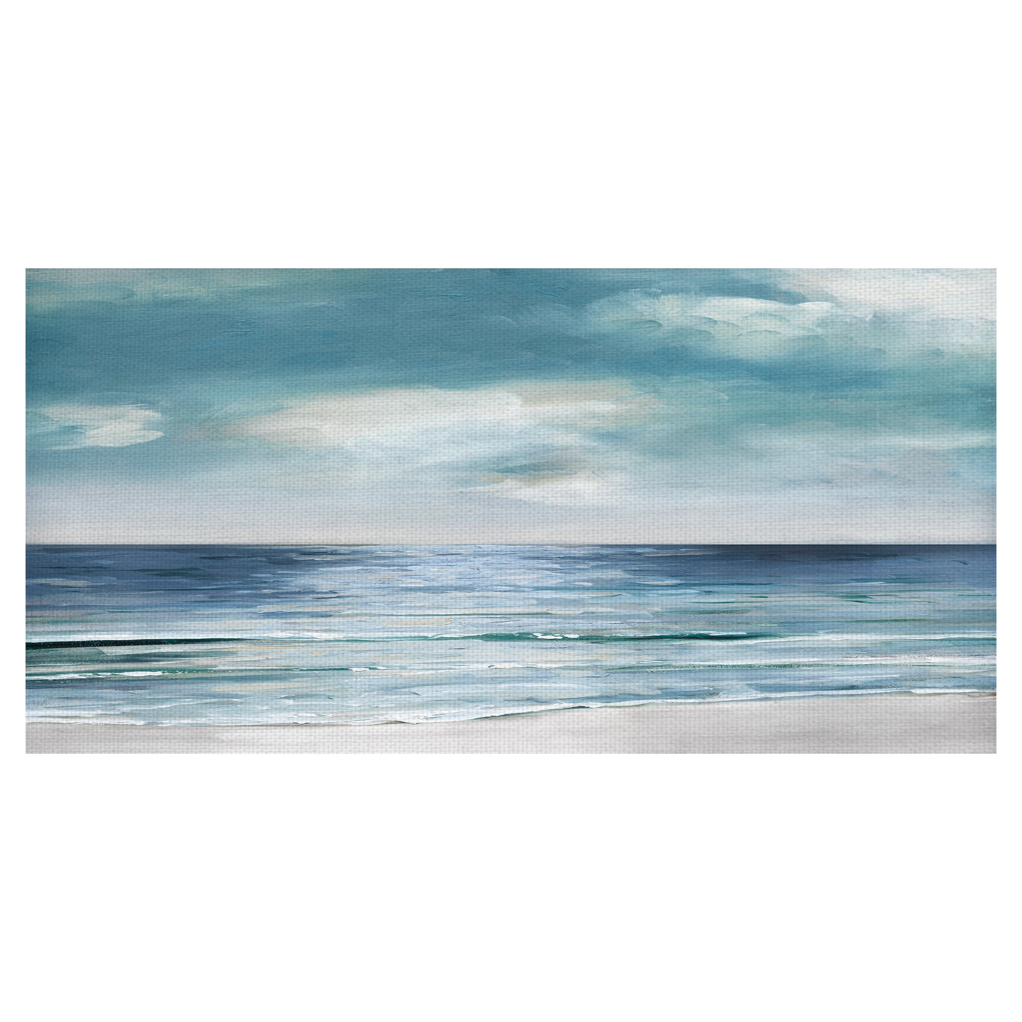 Masterpiece Art Gallery Silver Shore By Sally Swatland Canvas Art Print 17" x 34"