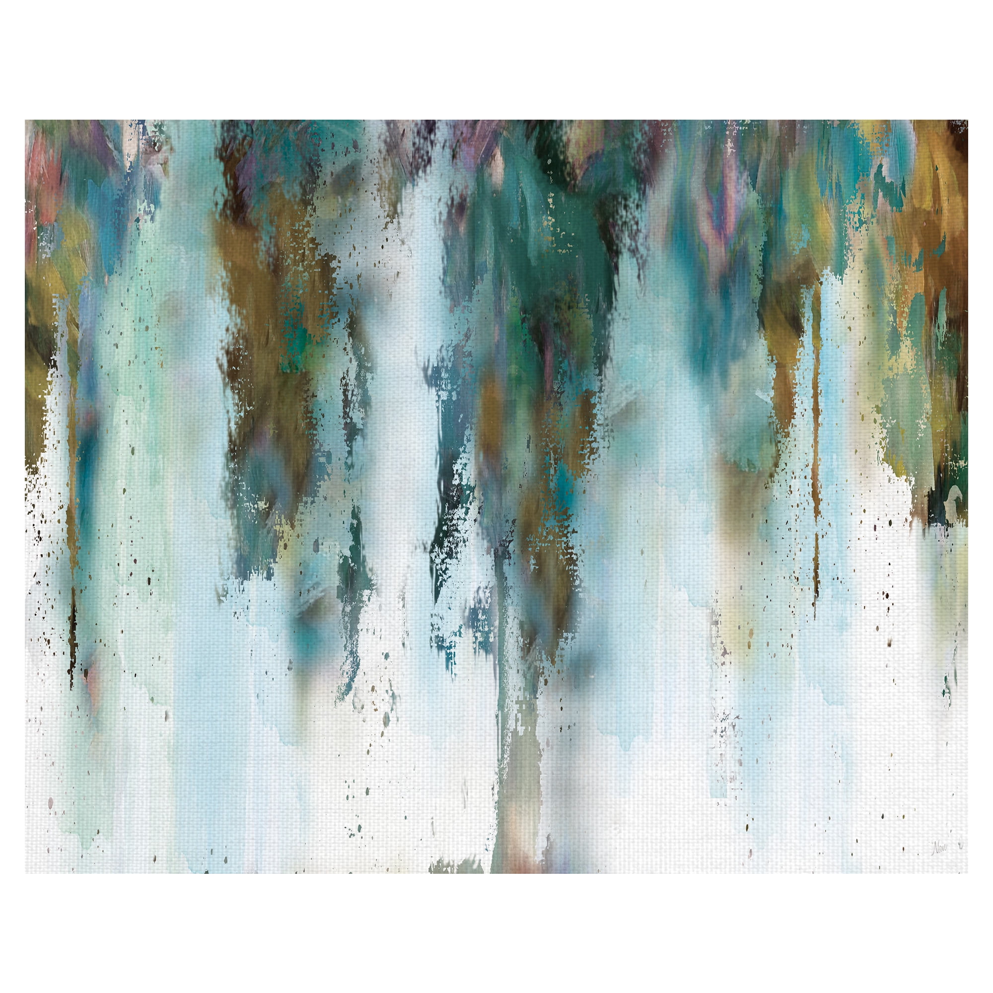 Free Shipping! Masterpiece Art Gallery Abstract Blue Canvas Print