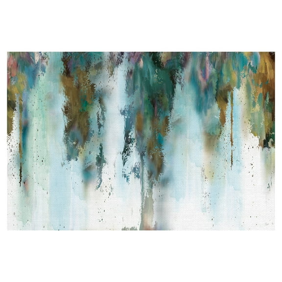 Masterpiece Art Gallery Skyline Abstract Blue By Nan Canvas Art Print 24" x 36"