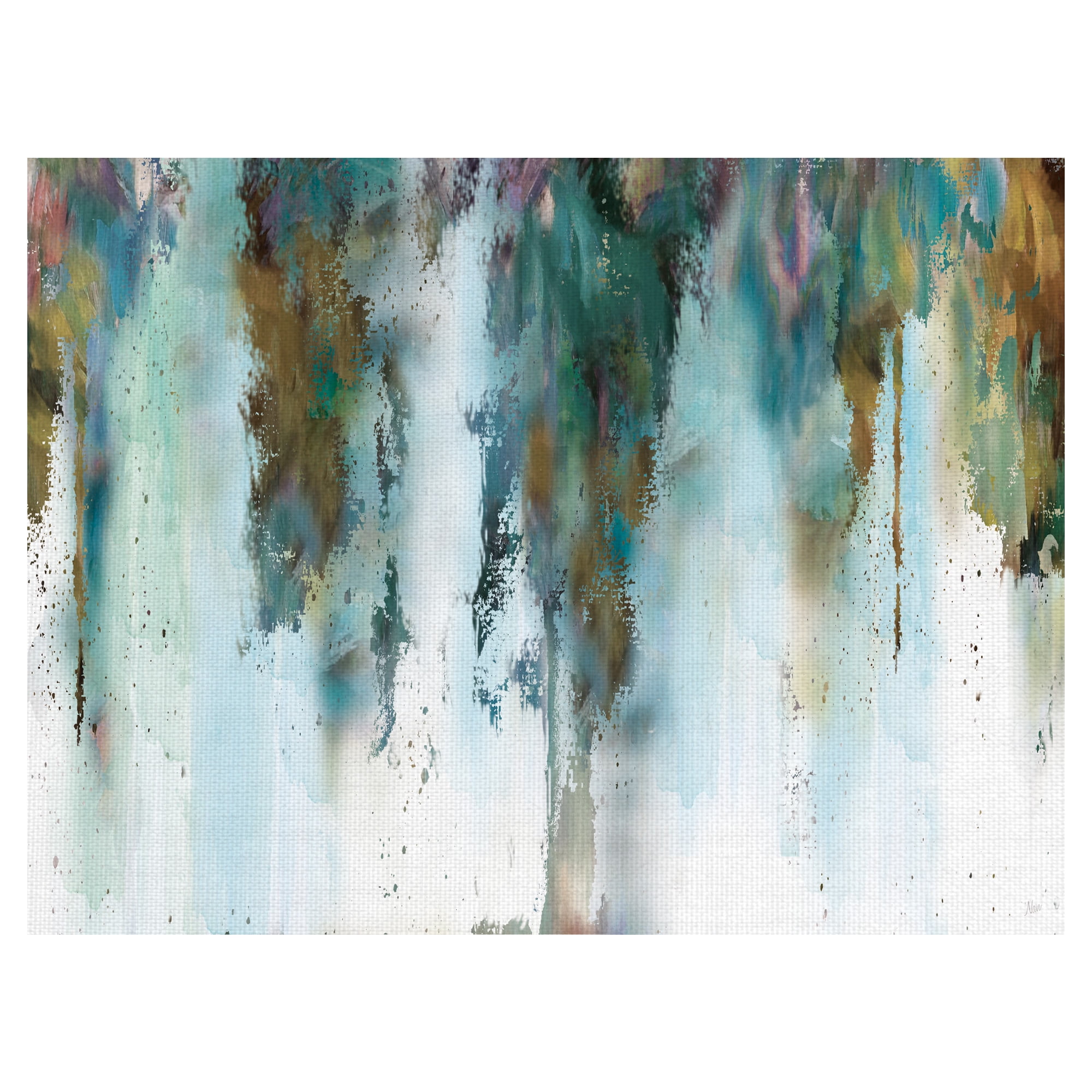 Masterpiece Art Gallery Skyline Abstract Blue By Nan Canvas Art