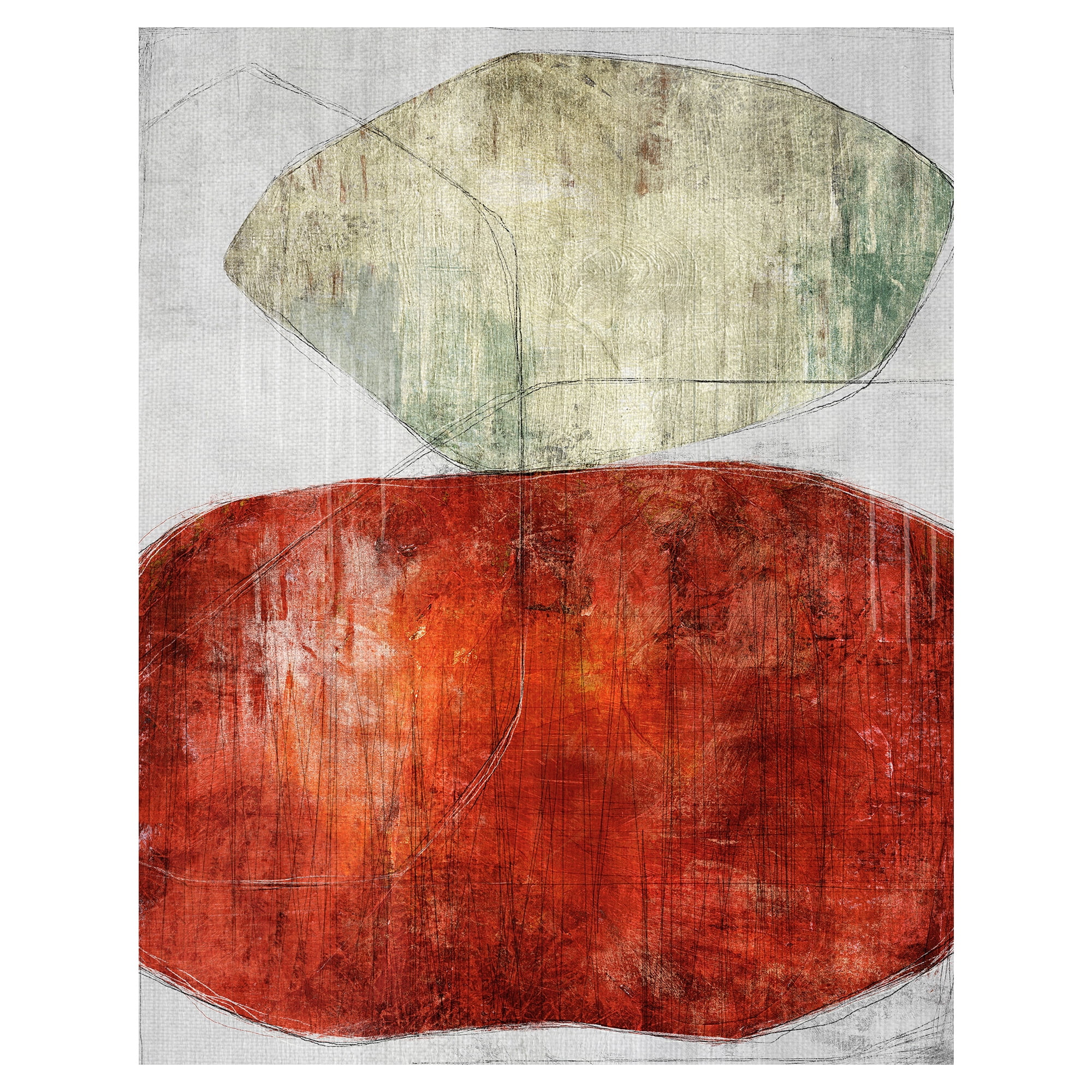 Masterpiece Art Gallery Strident Abstract Shapes By Belle Maison Canvas Art Print 22" x 28"