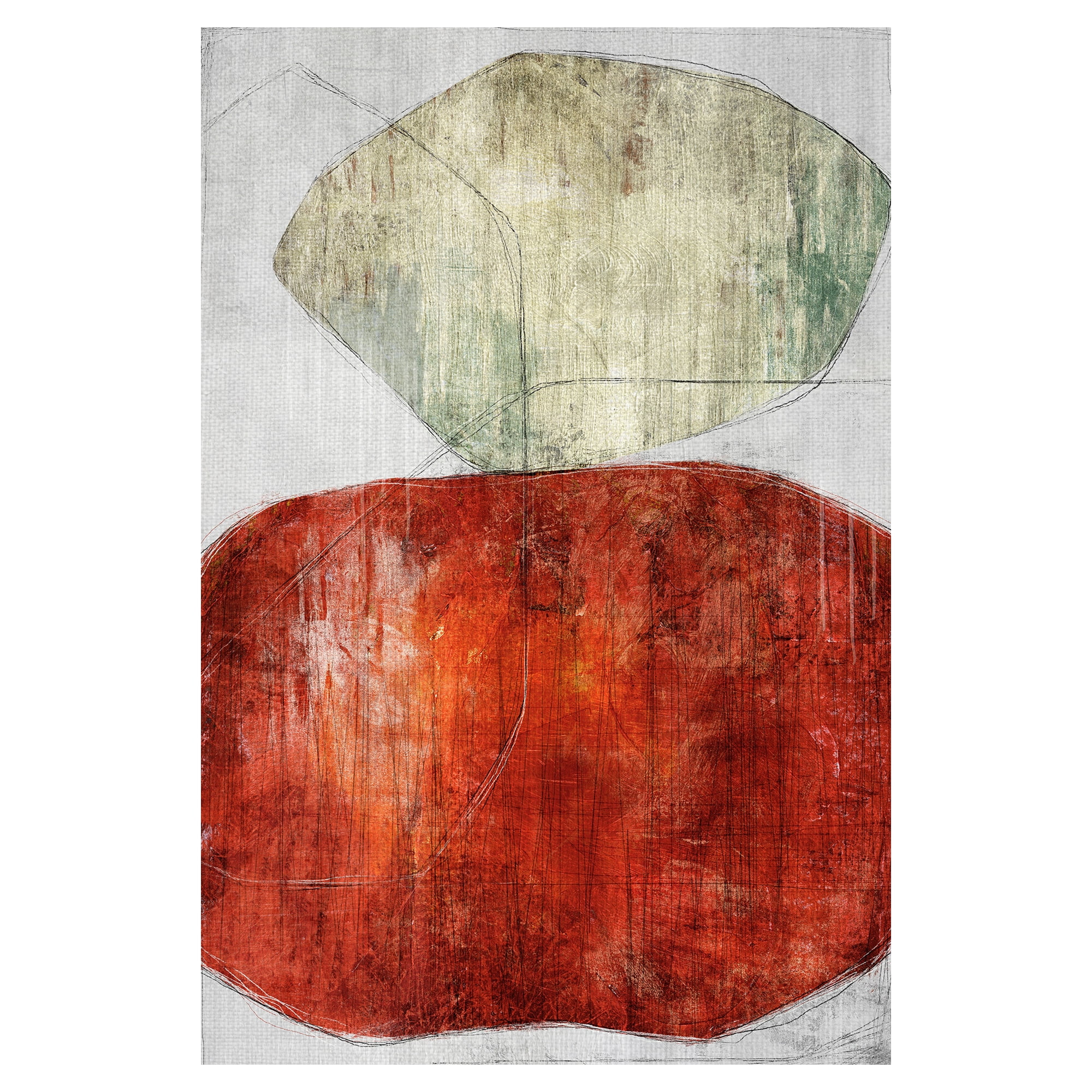 Masterpiece Art Gallery Strident Abstract Shapes By Belle Maison Canvas Art Print 24" x 36"