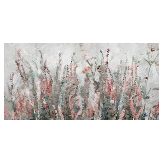 Masterpiece Art Gallery Summer Breeze Pink Wildflowers by Studio Arts Canvas Art Print