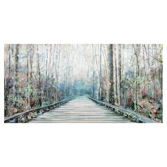 Masterpiece Art Gallery Summer Journey Forest Path by Studio Arts Canvas Art Print