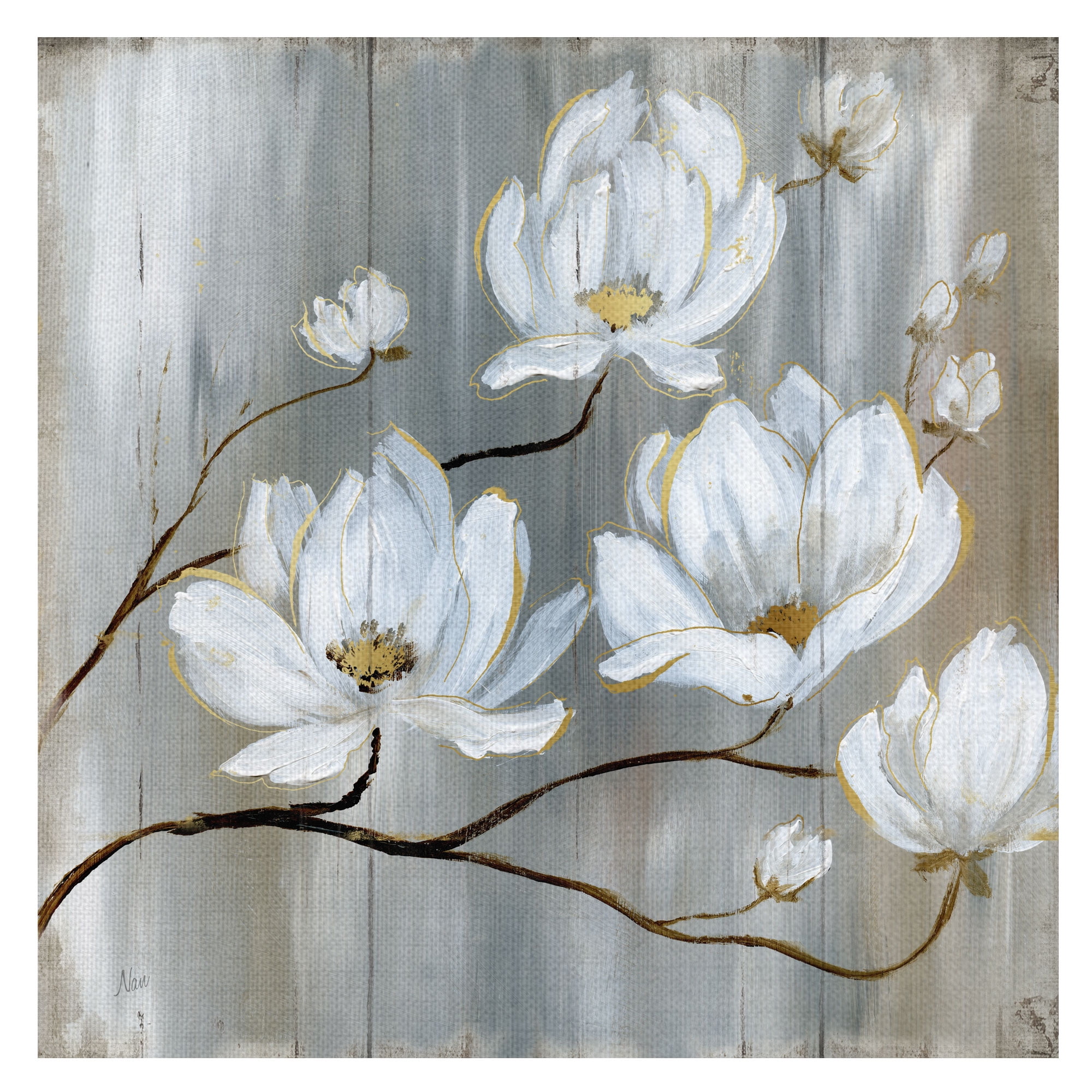 nao海外shopgallery Masterpiece Art Gallery Summer in Neutral Paperwhite Flowers I