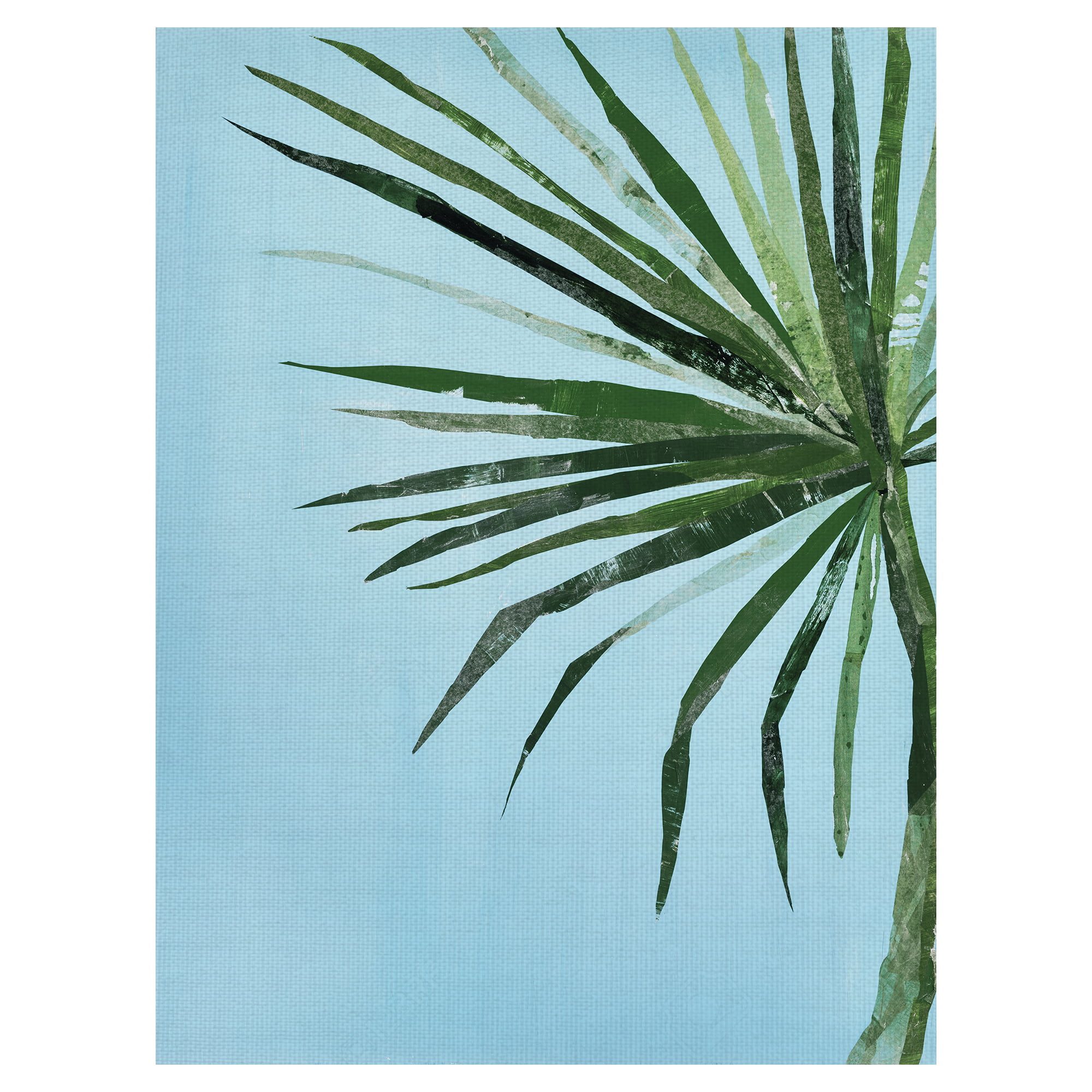 Masterpiece Art Gallery Summertime In Blue I Light Palm Tree By Emma ...