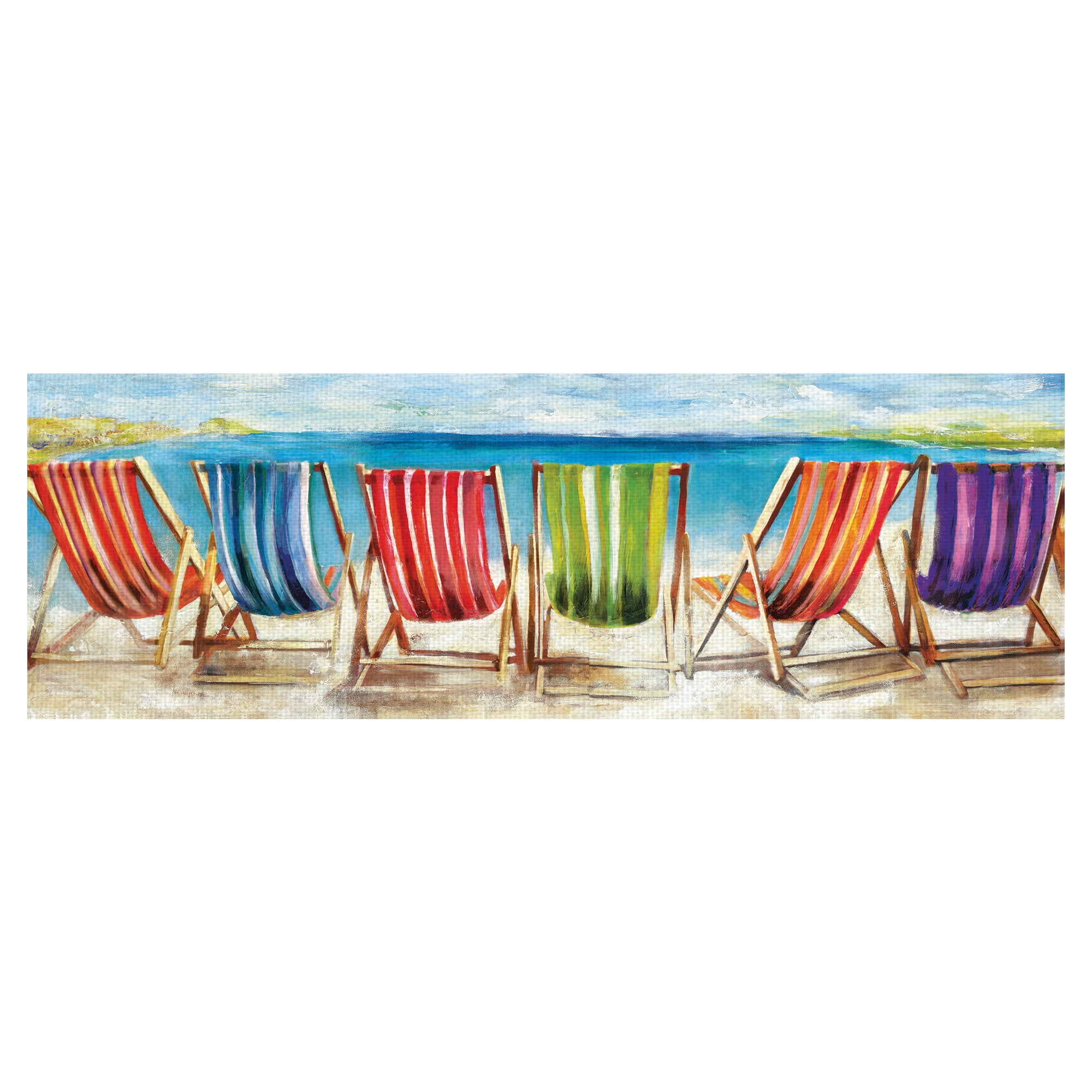 Masterpiece Art Gallery Sunburst Sunflowers I by Sandy Doonan Canvas Art Print 12" x 36"
