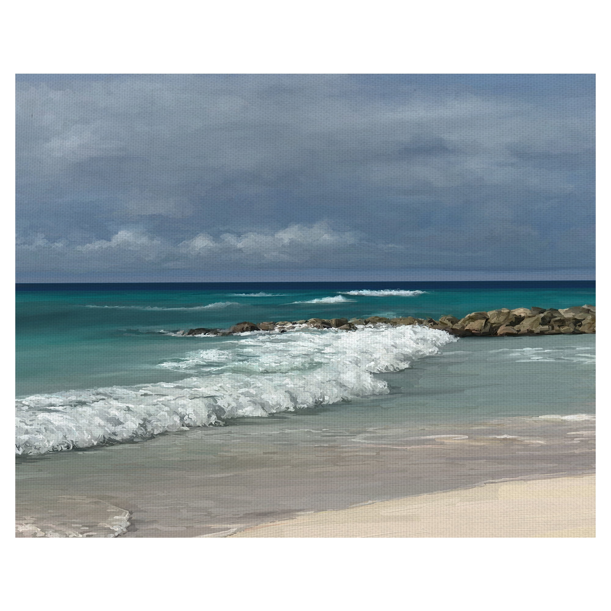Masterpiece Art Gallery Surfside Portrait By Studio Arts Canvas Art Print 22" x 28"