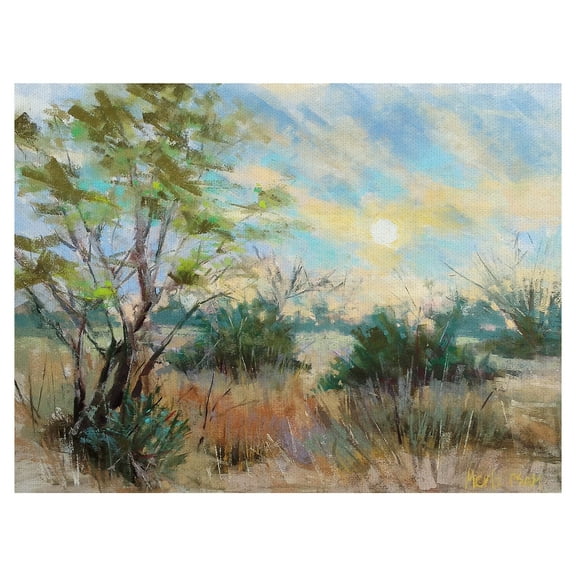 Masterpiece Art Gallery Texas Sunrise Landscape By Nancie King Mertz Canvas Art Print 30" x 40"