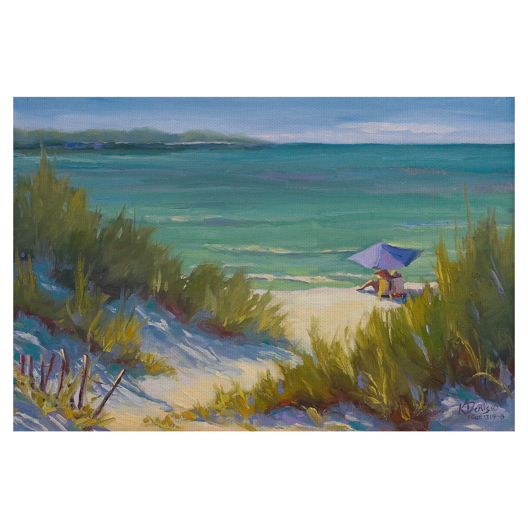 Masterpiece Art Gallery The Right Ocean Path by Kathleen Denis Canvas Art Print 24" x 36"