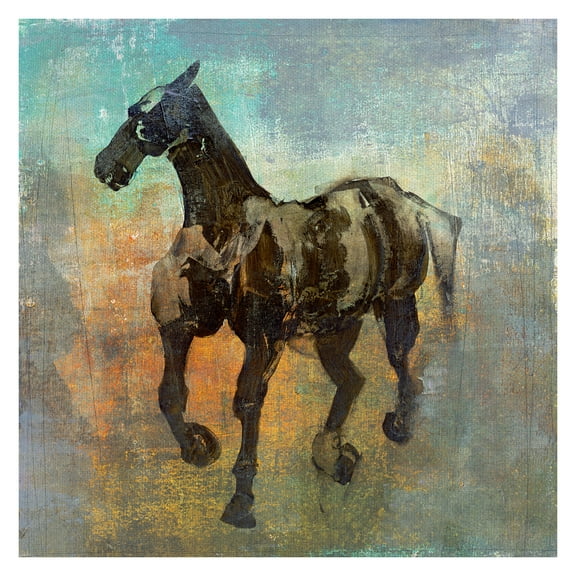 Masterpiece Art Gallery Traveler II Horse By Maeve Harris Canvas Art Print 30" x 30"