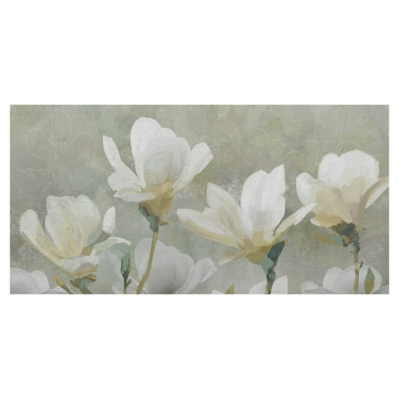 Masterpiece Art Gallery Treasury Gardenia By Studio Arts Canvas Art Print 17" x 34"