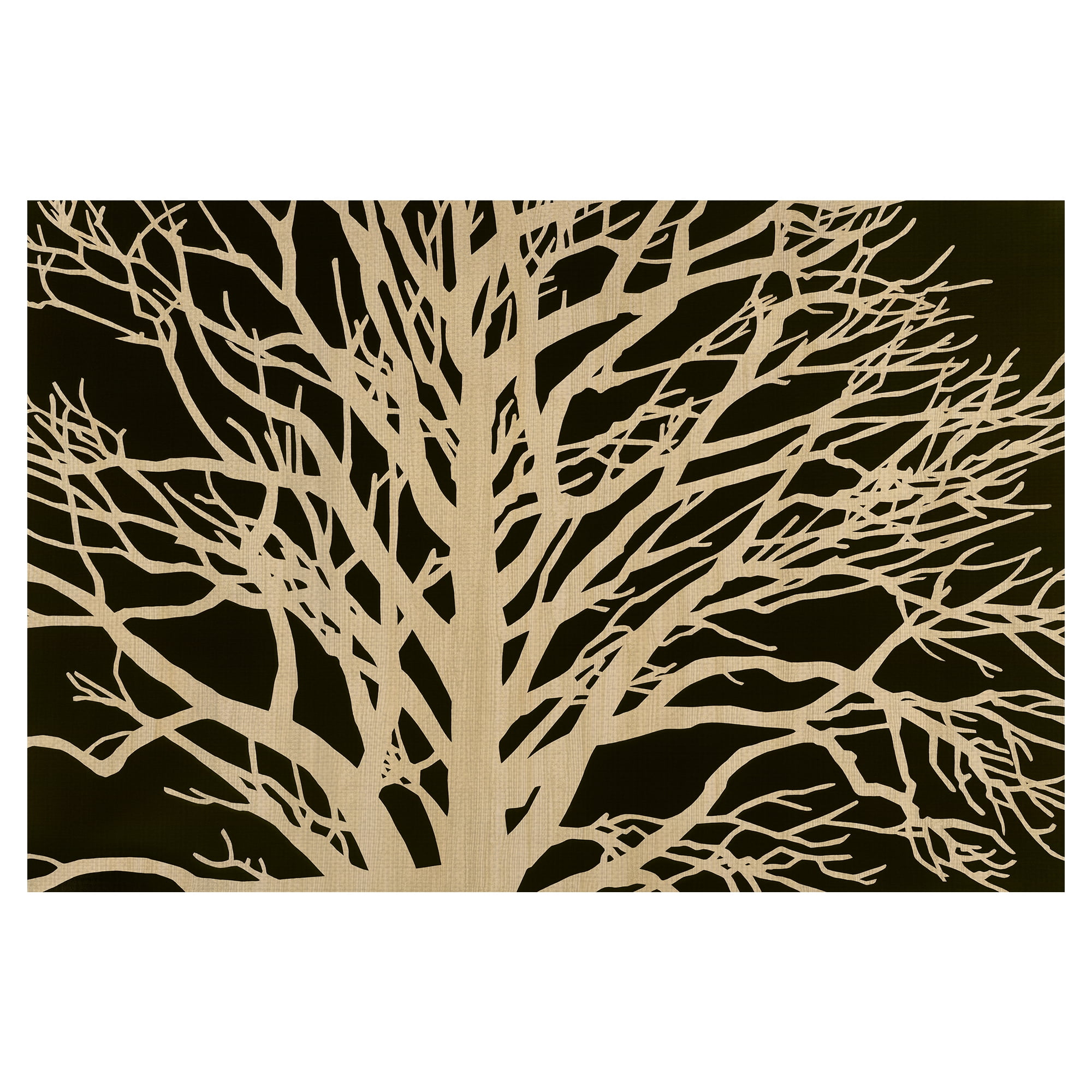 Masterpiece Art Gallery Tree In Sepia By Mary Calkins Canvas Art Print 24" x 36"