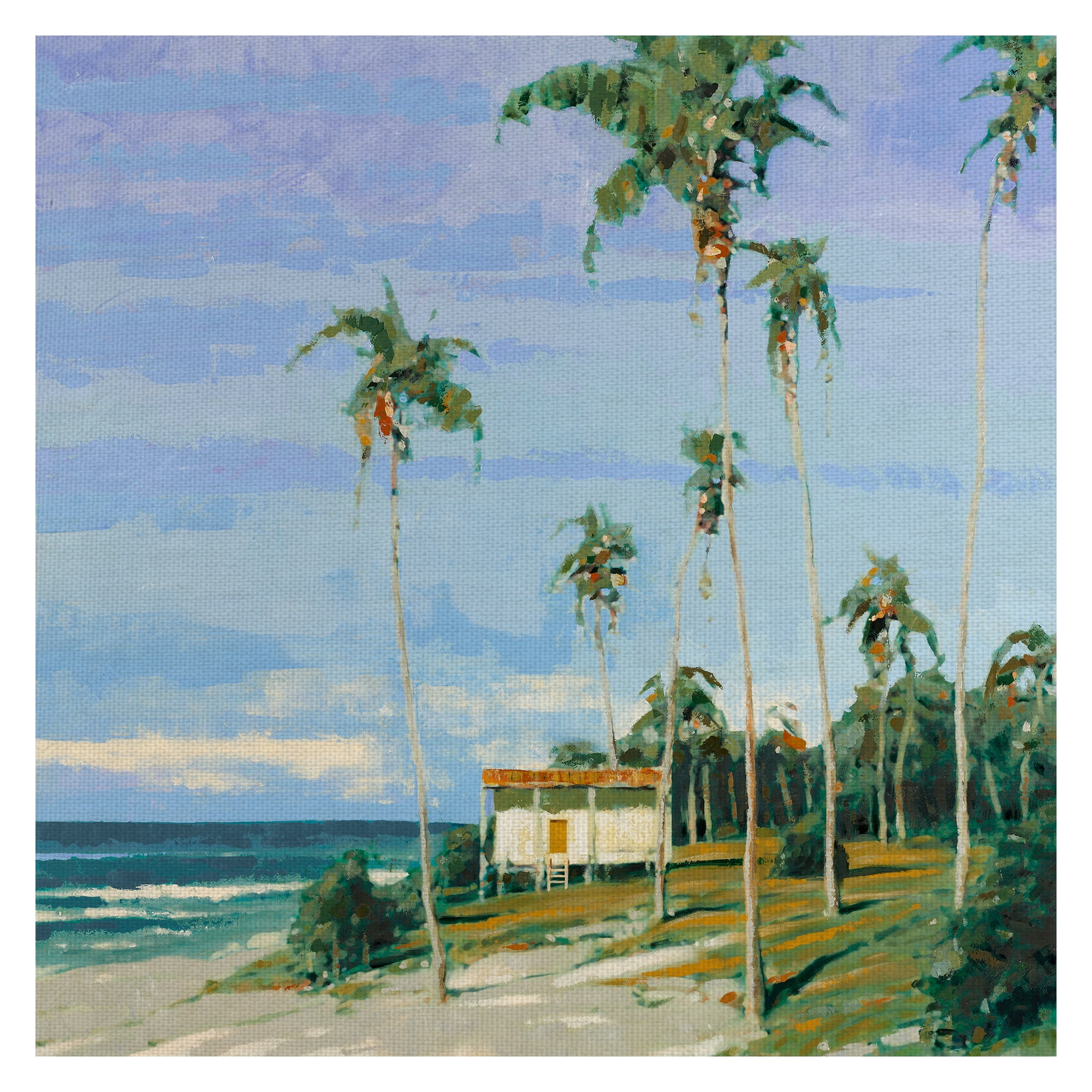 Masterpiece Art Gallery Tropical 1 Island By Gregory Garrett Canvas Art Print 24" x 24"