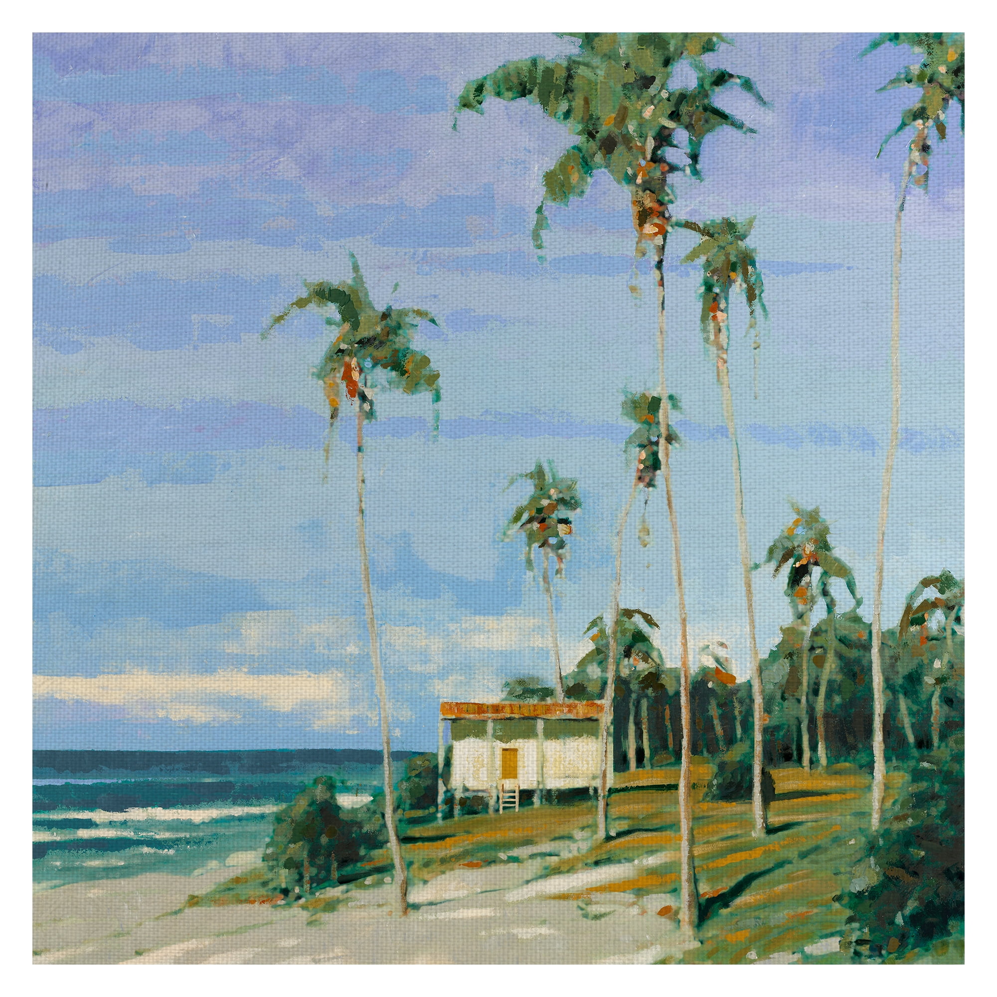 Masterpiece Art Gallery Tropical II Island By Gregory Garrett Canvas Art Print 30" x 30"