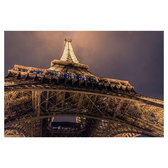 Masterpiece Art Gallery Twilight Eiffel Paris Tower By Chris Coudron Canvas Art Print 24" x 36"