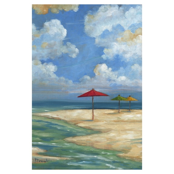 Masterpiece Art Gallery Umbrella Beachscape by Paul Brent Canvas Art Print