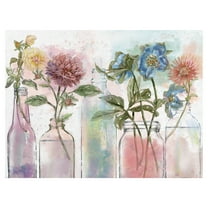 Masterpiece Art Gallery Vintage Bottle Collection Flowers By Sandy Doonan Canvas Art Print 18" x 24"