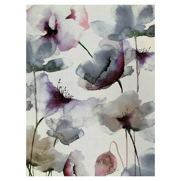 Masterpiece Art Gallery Violet Flower Transparencies by Belle Maison Canvas Art 18" x 24"