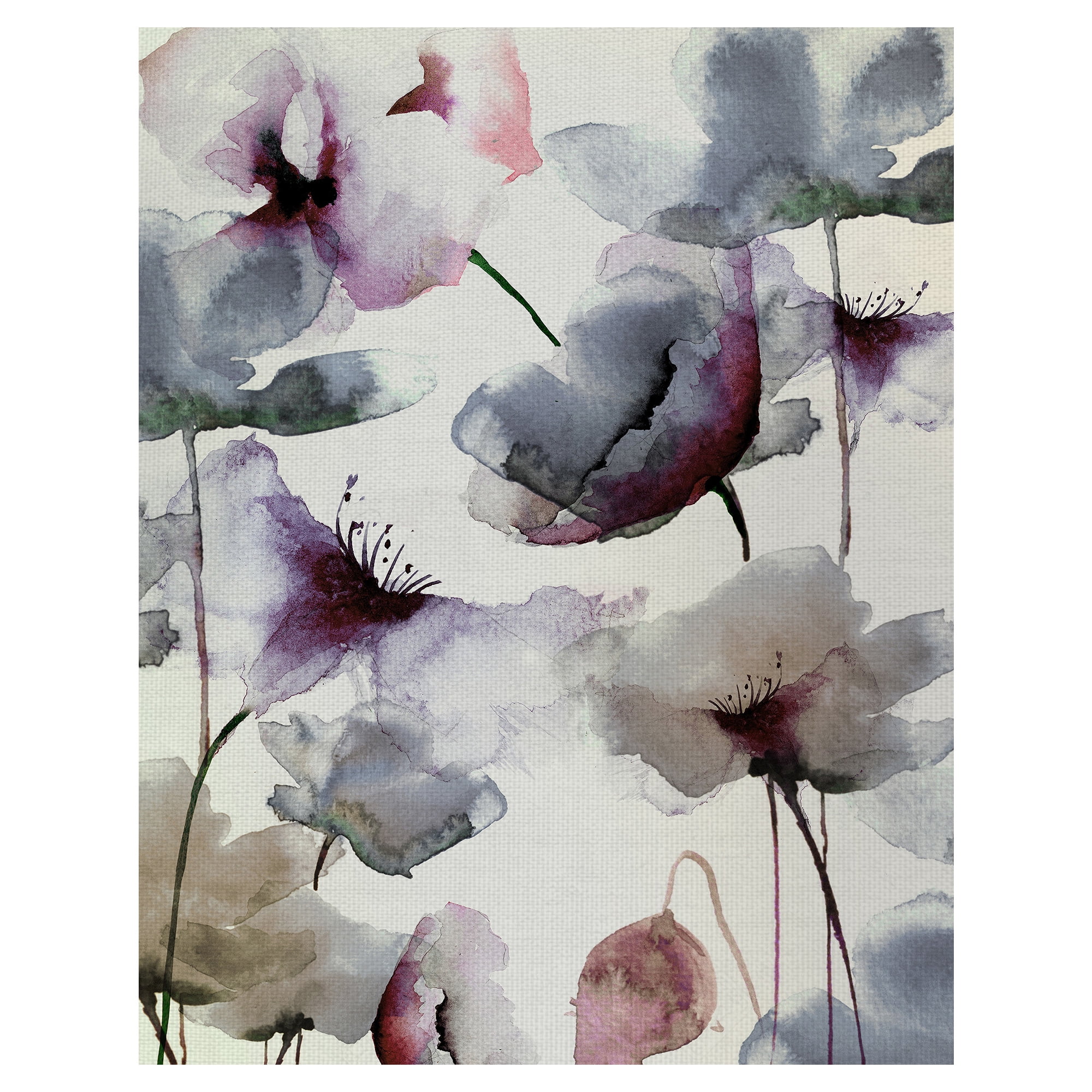 Masterpiece Art Gallery Violet Flower Transparencies by Belle Maison Canvas Art 22" x 28"