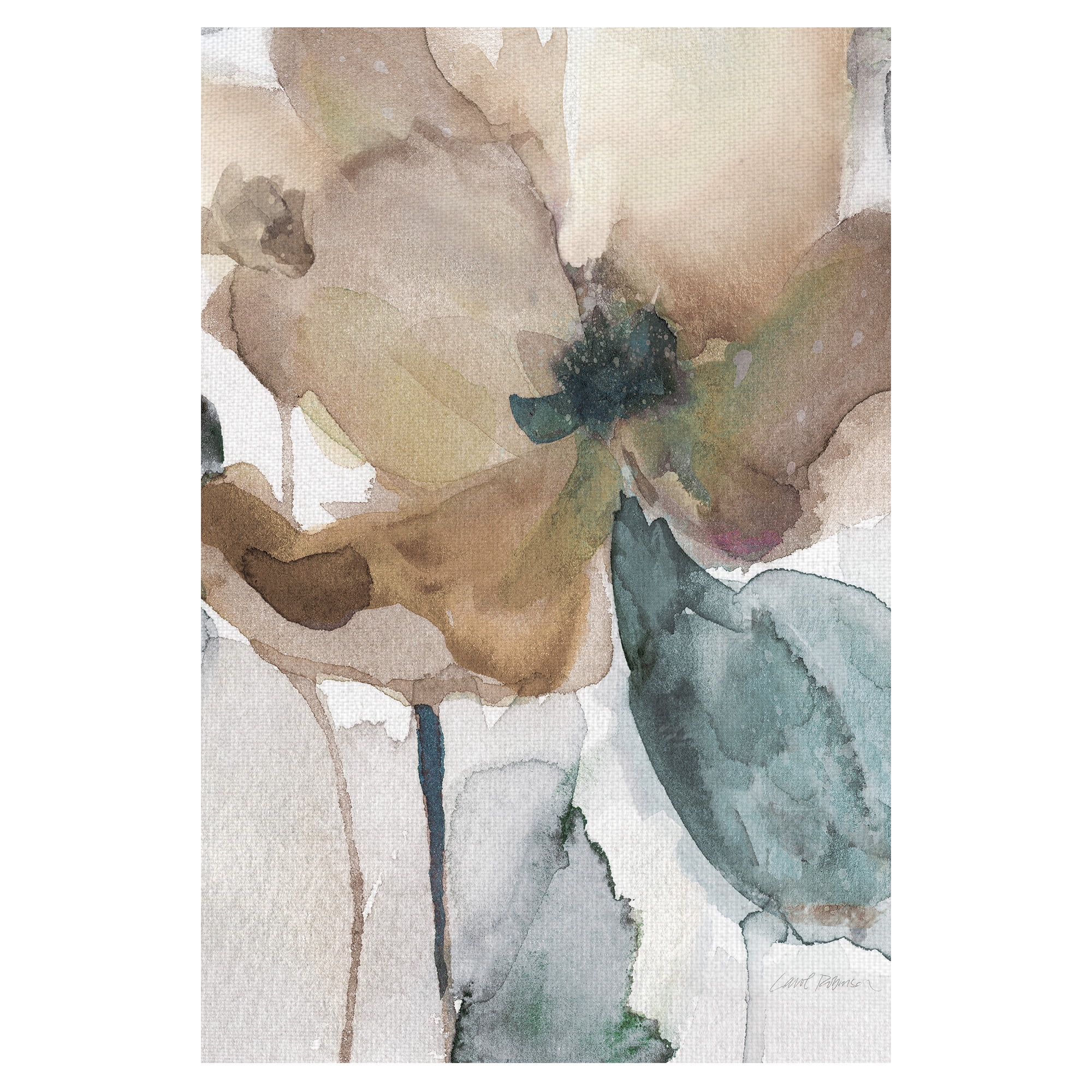 Masterpiece Art Gallery Watercolor Poppy I by Carol Robinson Canvas Art Print 24" x 36"