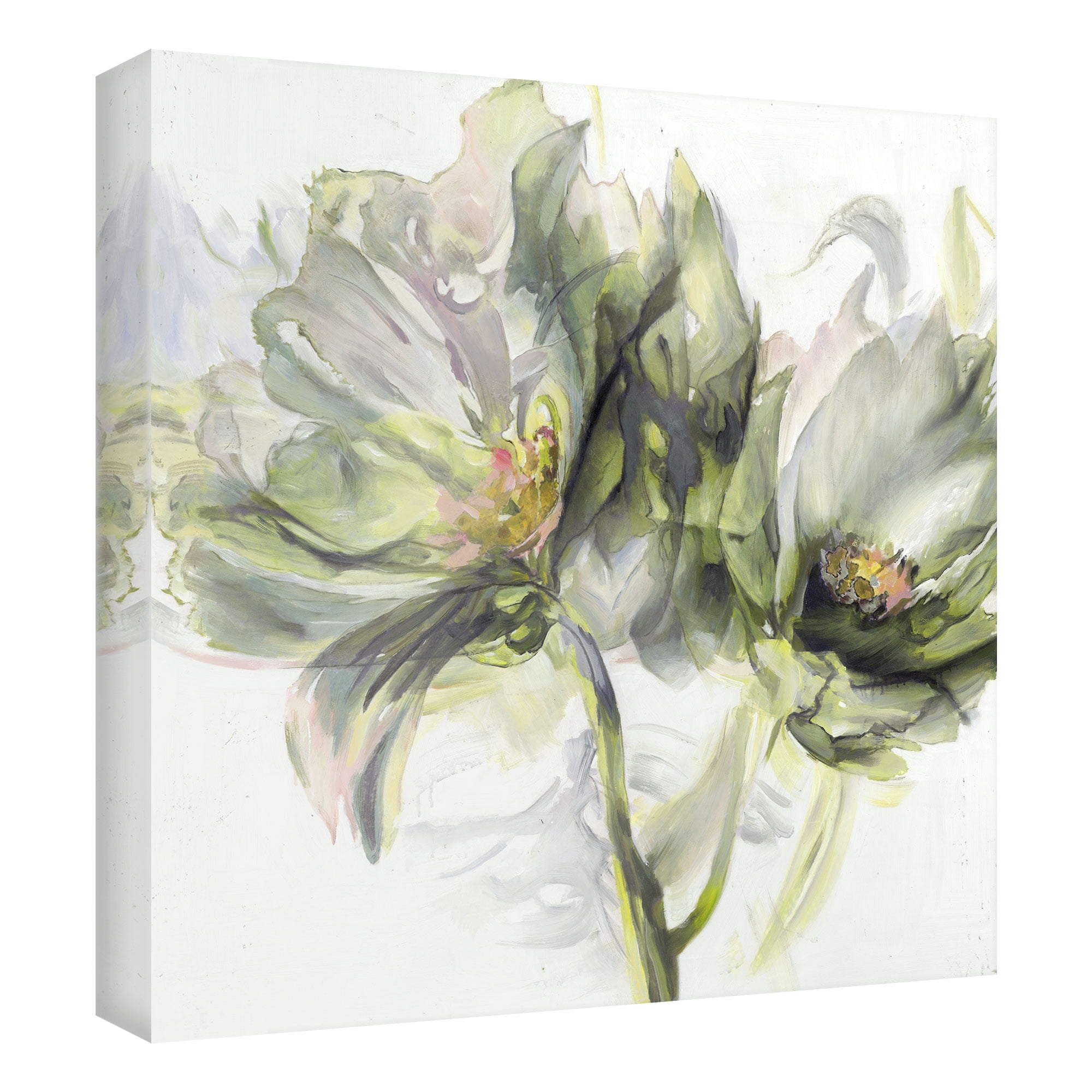 Masterpiece Art Gallery Whispering Garden I Flowers By Dixon Design Group Canvas Art Print 35" x 35"
